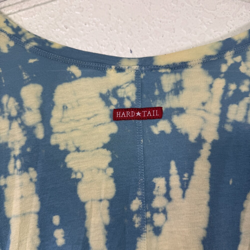Hard Tail Top Womens Small Tie Dye Long Sleeve Tunic Cotton Modal Artsy USA Y2K - Picture 9 of 12